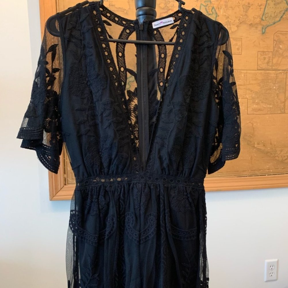 Deep V Neck Romper